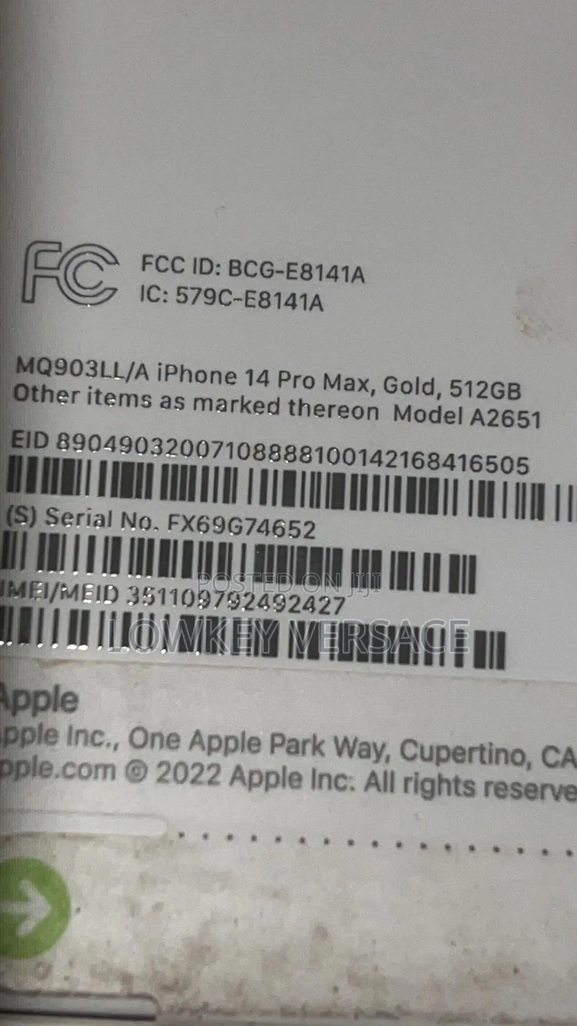 New Apple iPhone 14 Pro Max 256 GB Purple