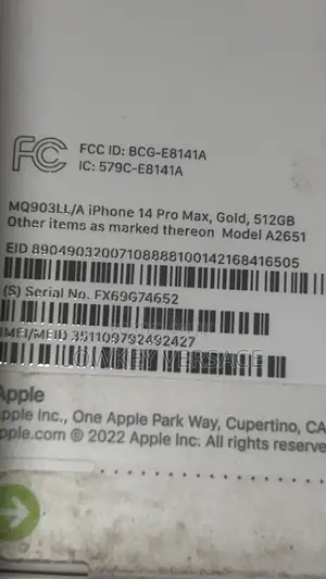 New Apple iPhone 14 Pro Max 256 GB Purple