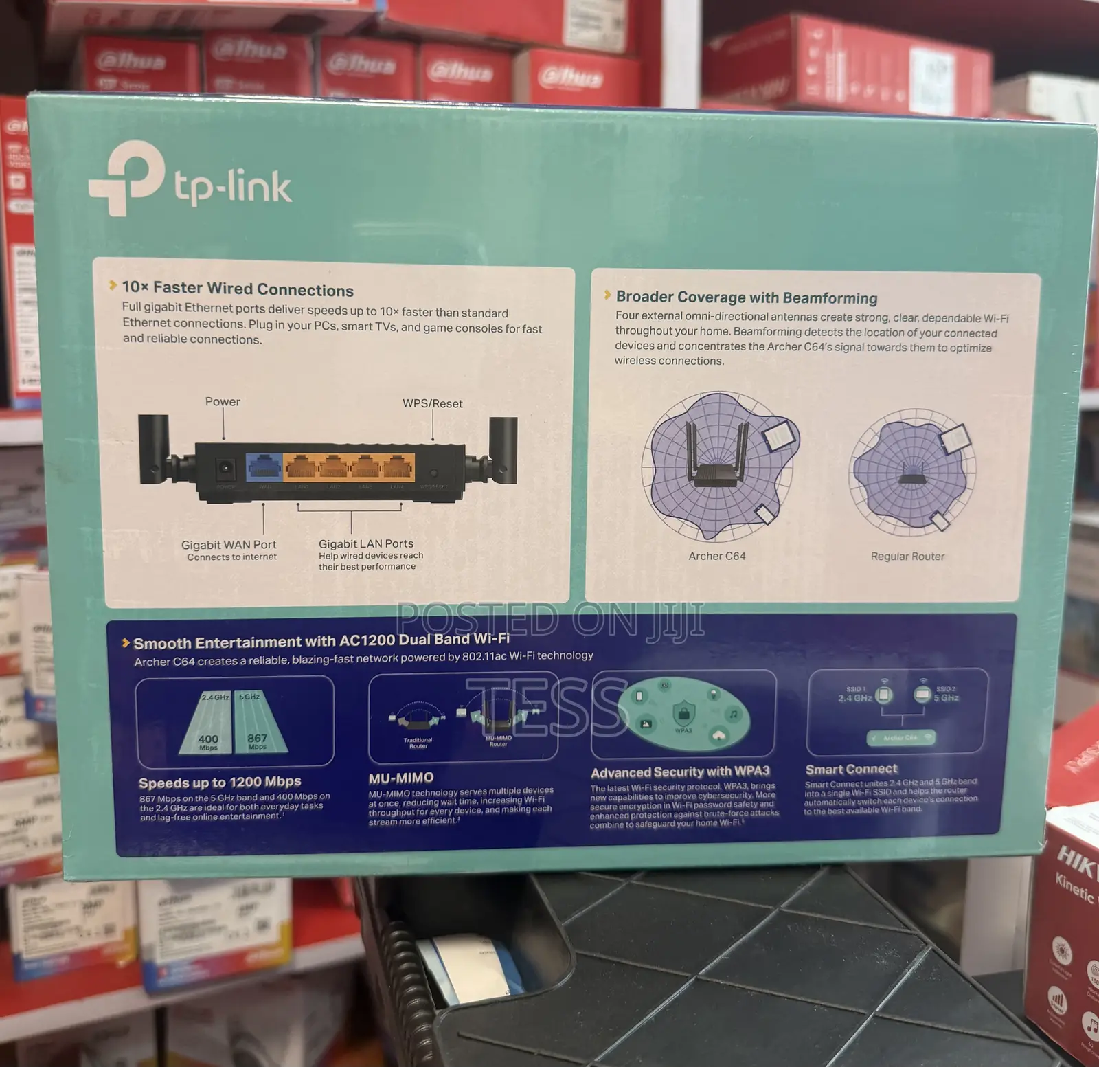 Tp-Link Wi-Fi Router Archer C64 Ac1200 Dual-Band Gigabit (Not a Sim)