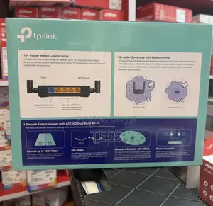 Tp-Link Wi-Fi Router Archer C64 Ac1200 Dual-Band Gigabit (Not a Sim)
