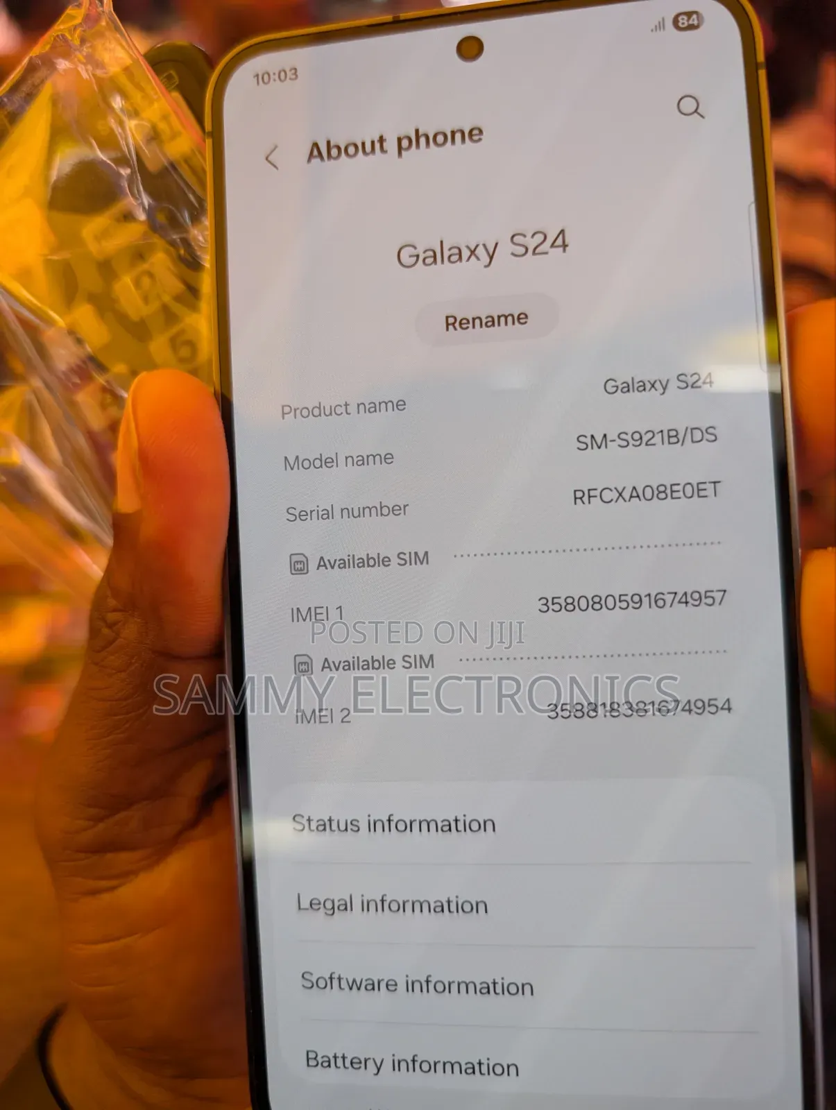 New Samsung Galaxy S24 128 GB Gray