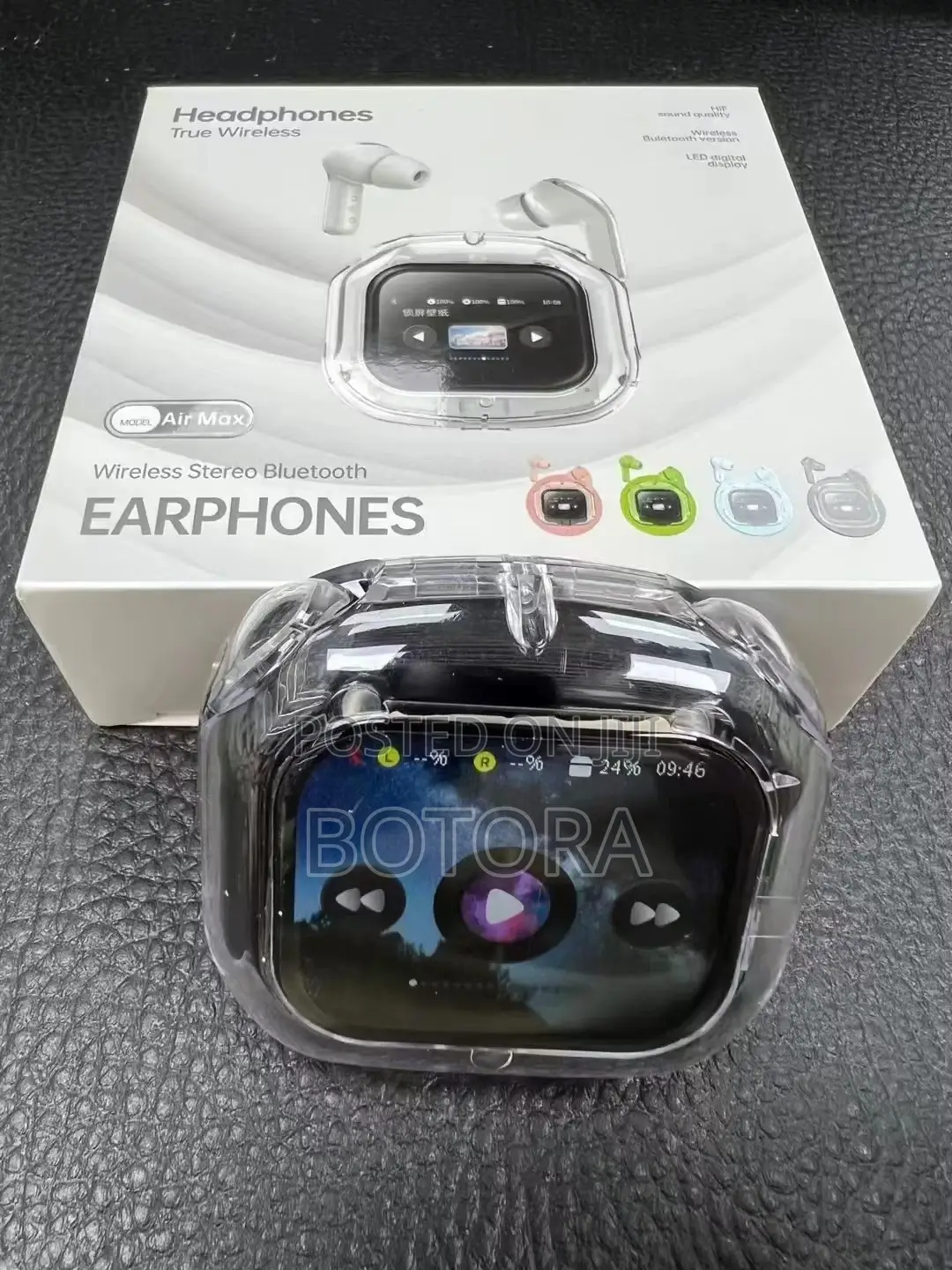 Airmax True Wireless Earbuds – Touch Display, Anc, 6-Mic Hd Calls