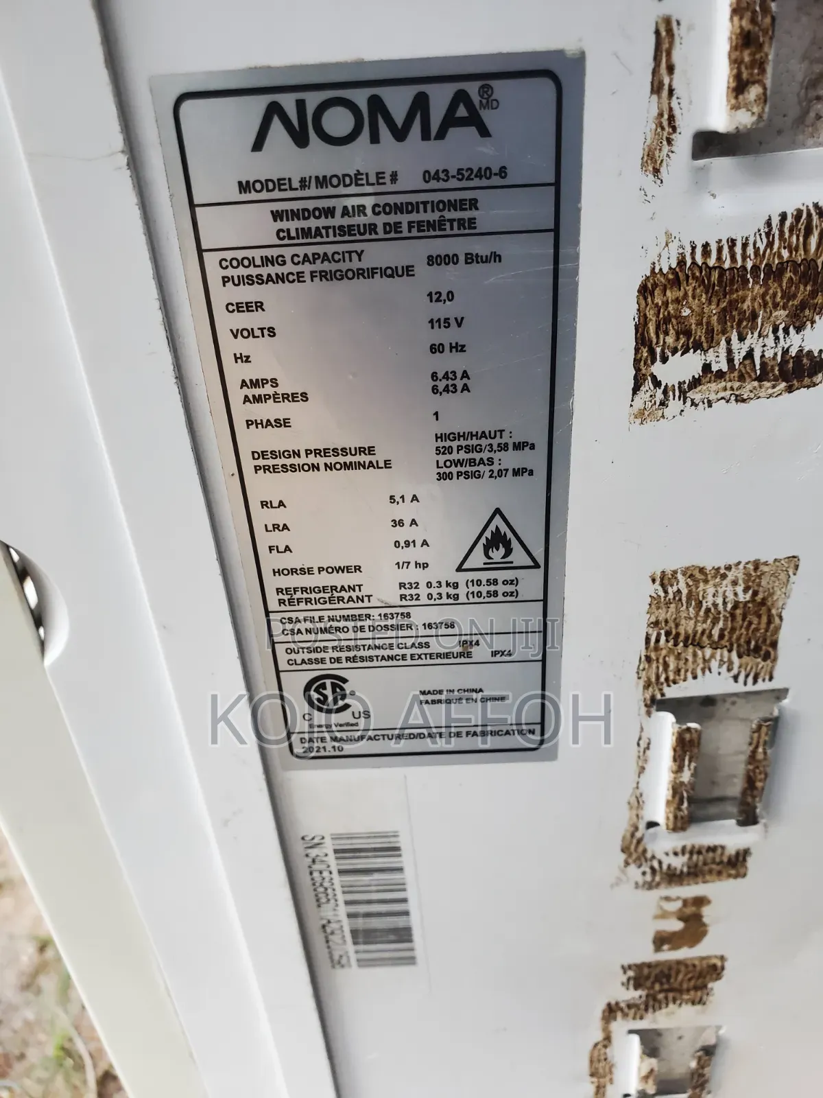 1hp Window Air Conditioner