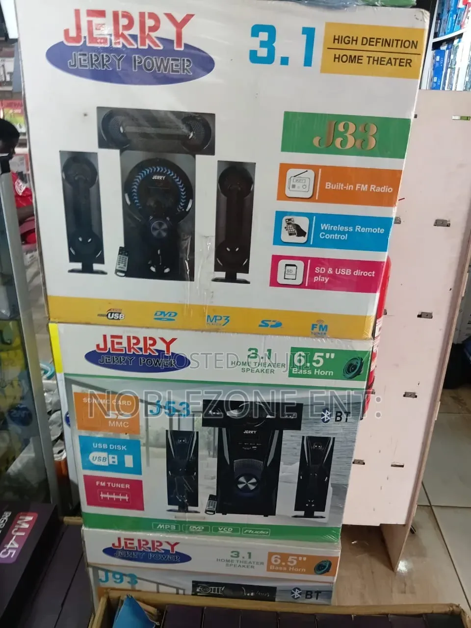Jerry Mp3 Bluetooth, Fm, Aux Woofer Speaker and Remote Control