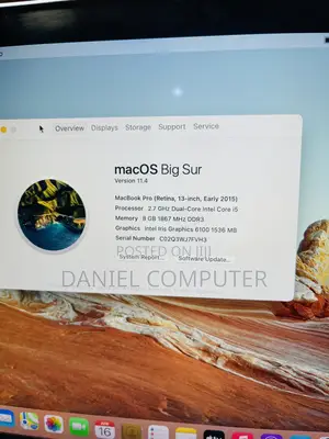 Laptop Apple MacBook Pro 2015 8GB Intel Core i5 SSD 512GB