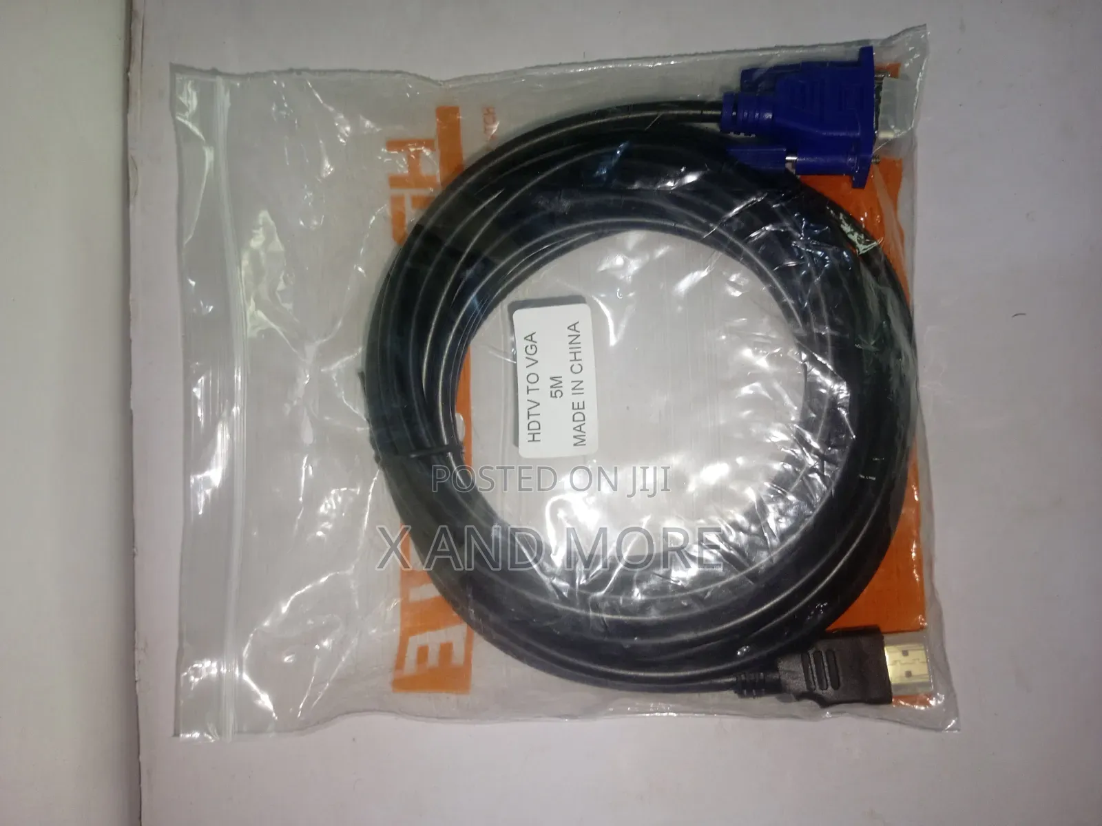 Original 5m Hdmi to Vga (Male to Male) Cable