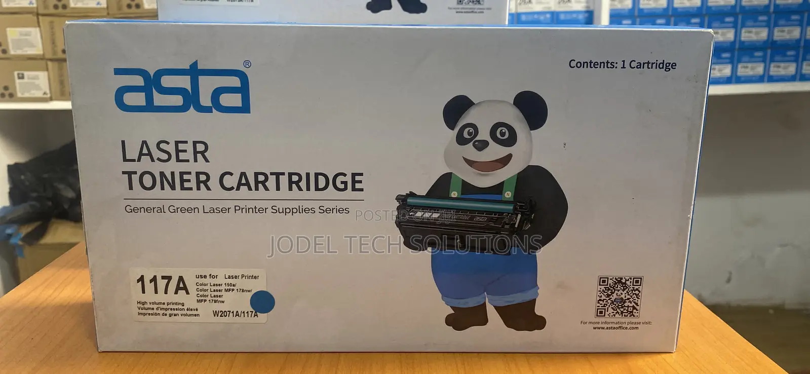 Asta 117a Color Laser Toner Cartridge (W2072a/W2073a)