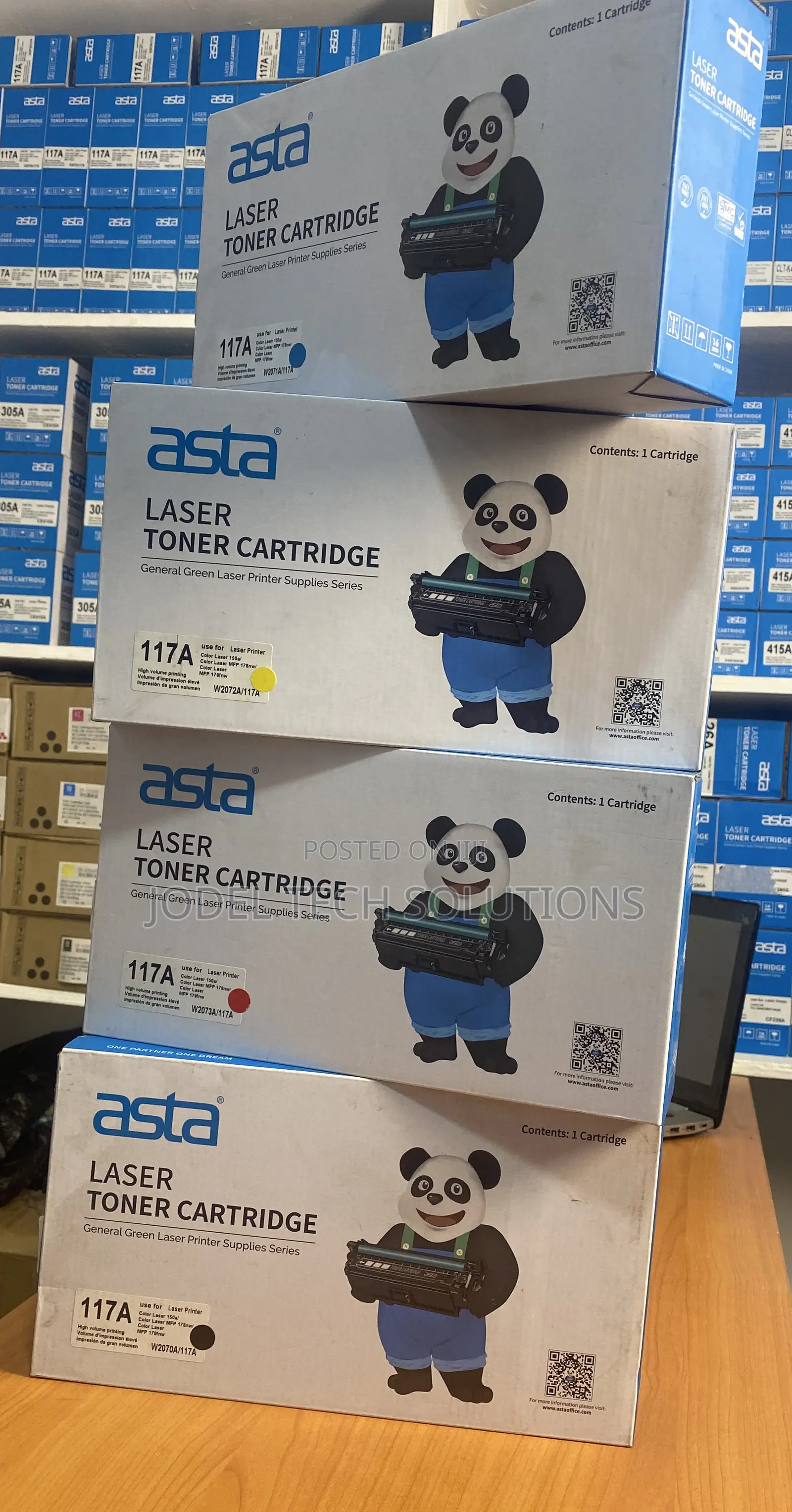 Asta 117a Color Laser Toner Cartridge (W2072a/W2073a)