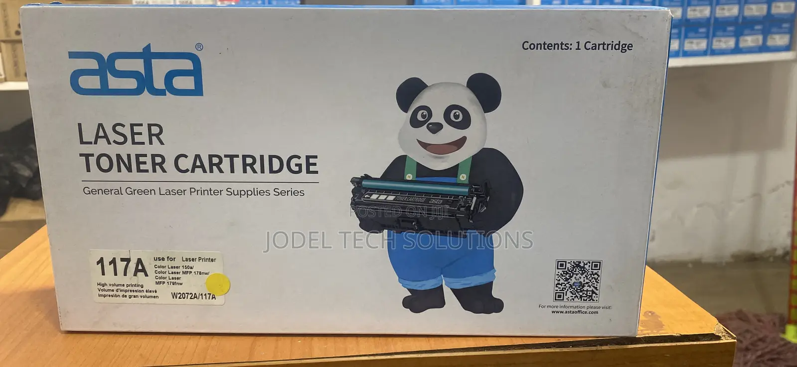 Asta 117a Color Laser Toner Cartridge (W2072a/W2073a)