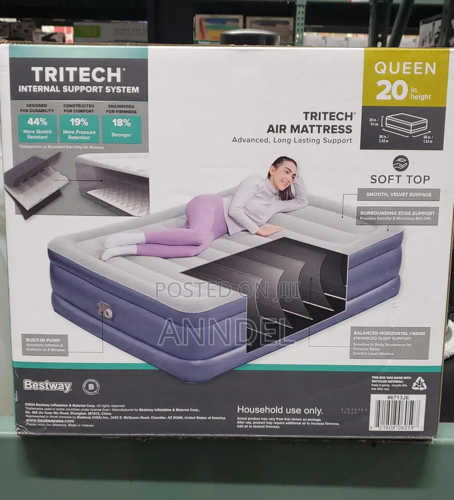 20 Inches Queen Side Inflatable Mattress