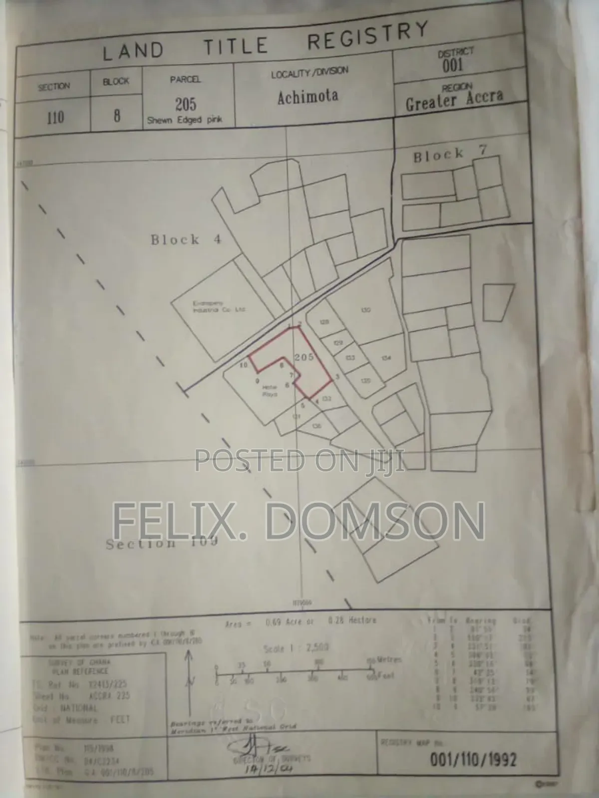 Four Plots of Titled Land for Sale at Achimota Near Neoplan Station