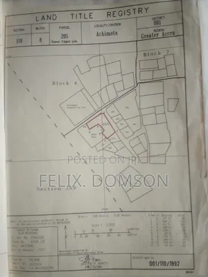 Four Plots of Titled Land for Sale at Achimota Near Neoplan Station