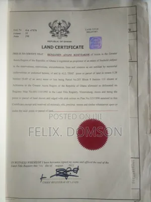 Four Plots of Titled Land for Sale at Achimota Near Neoplan Station