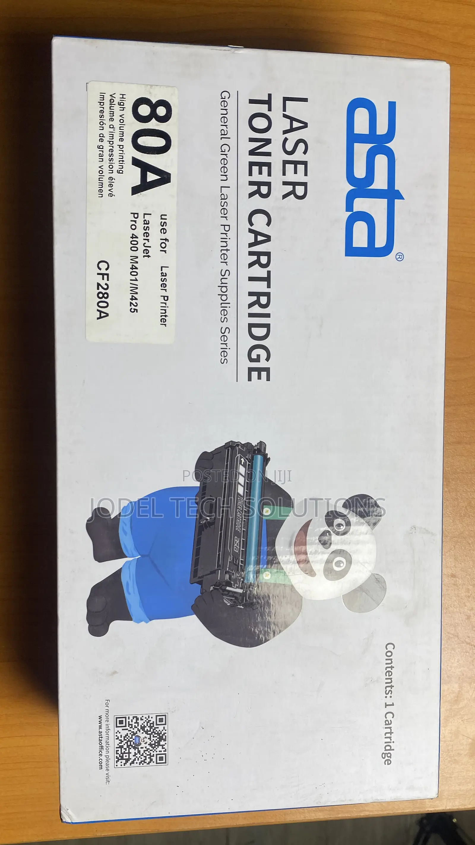 Asta 80a Black Laser Toner Cartridge (Cf280a)