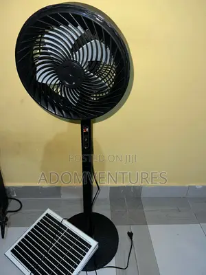 2-in-1 Solar Rechargeable Fan – Charge With Sunlight Or Electricity