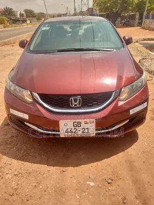 Honda Civic EX 2dr Coupe (1.8L 4cyl CVT) 2014 Red
