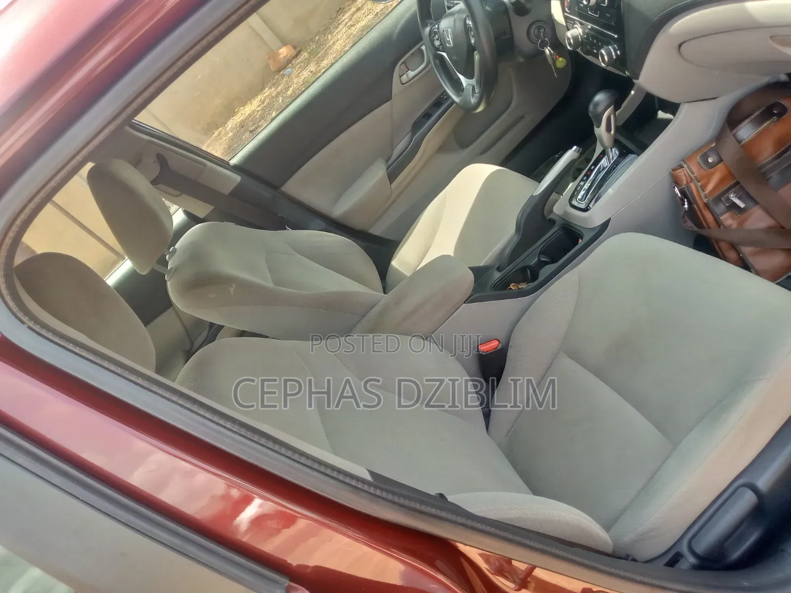 Honda Civic EX 2dr Coupe (1.8L 4cyl CVT) 2014 Red