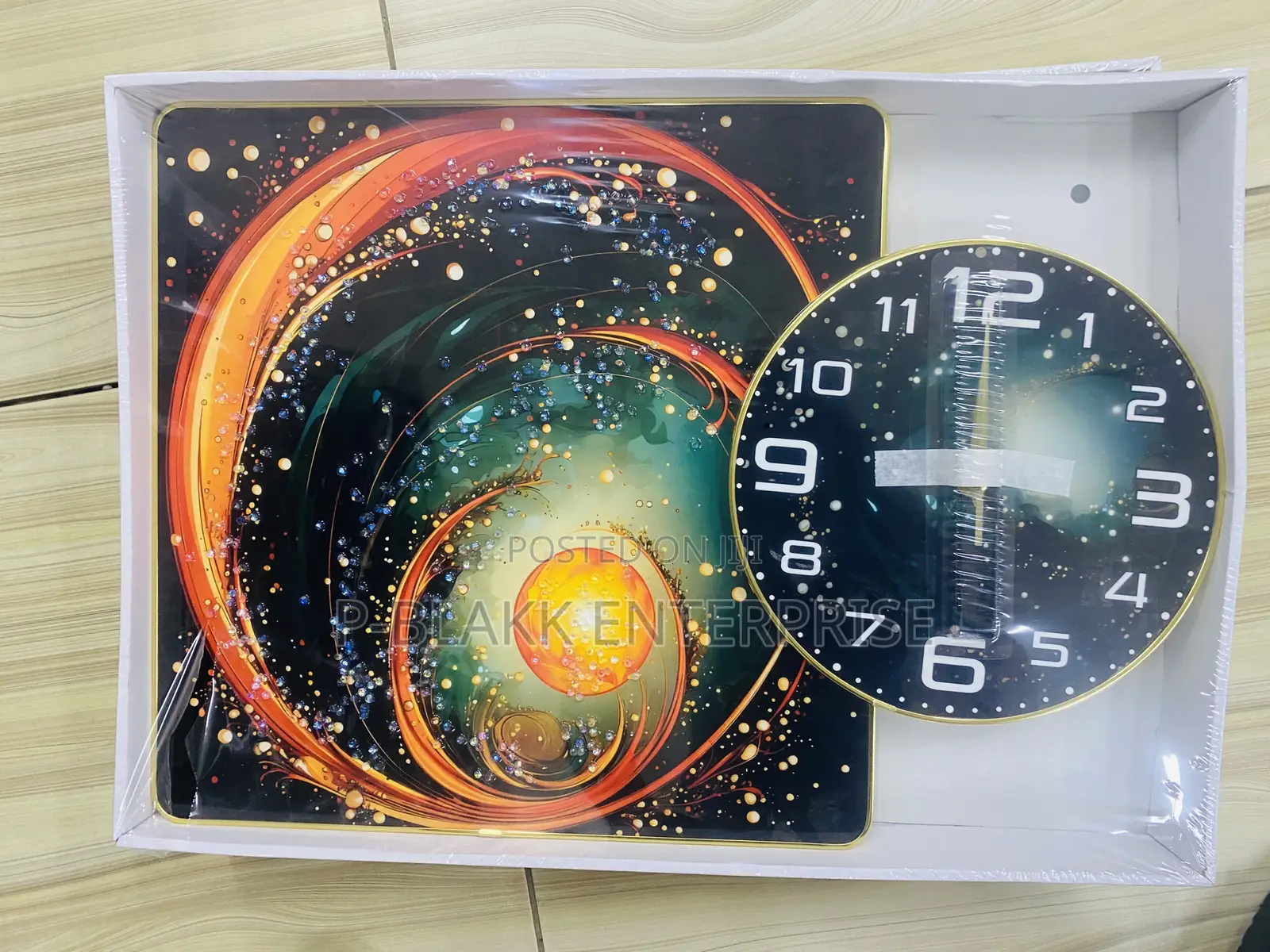 Elegant Art Wall Clock Collection 38cm/24cm