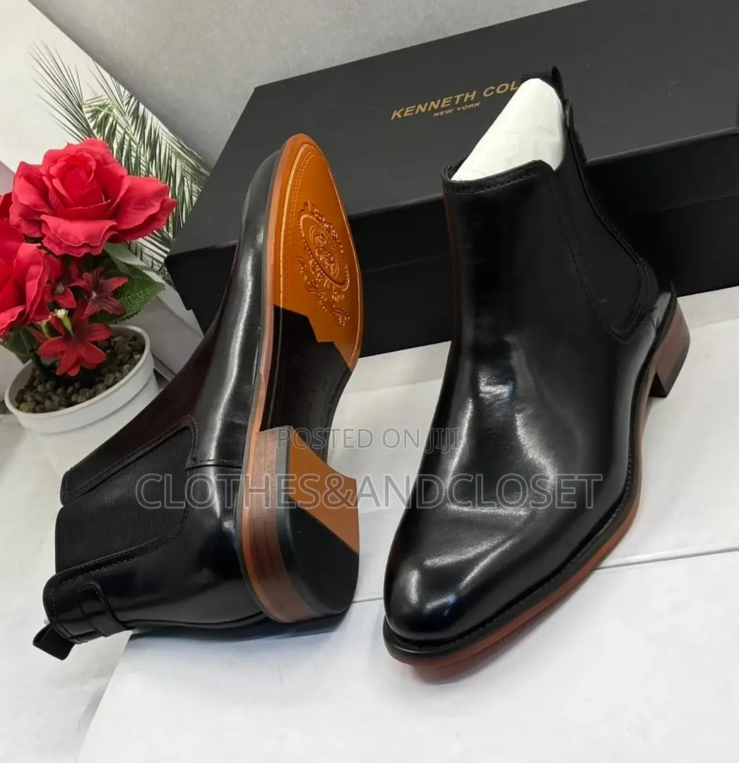 Kenneth Cole New York Leather Chelsea Boots