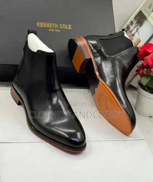 Kenneth Cole New York Leather Chelsea Boots