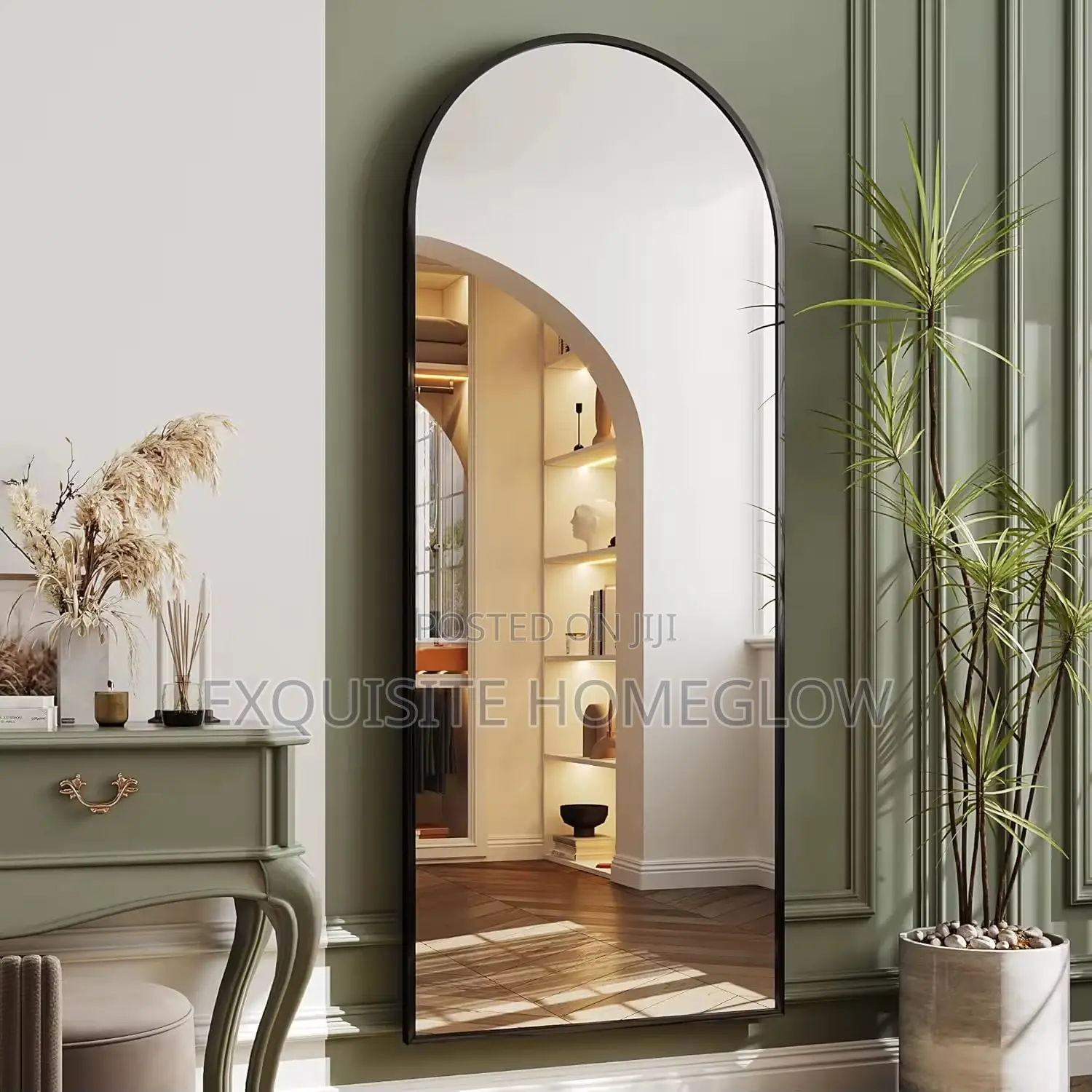 Arched Full Body Mirror With Stand Available In Stock