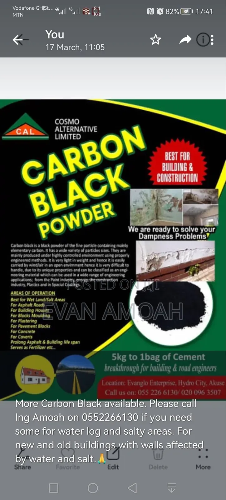 Damproof Chemical Carbon Black Powder