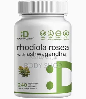 240 Capsules - Deal Supplement Rhodiola Rosea With Ashwagandha,
