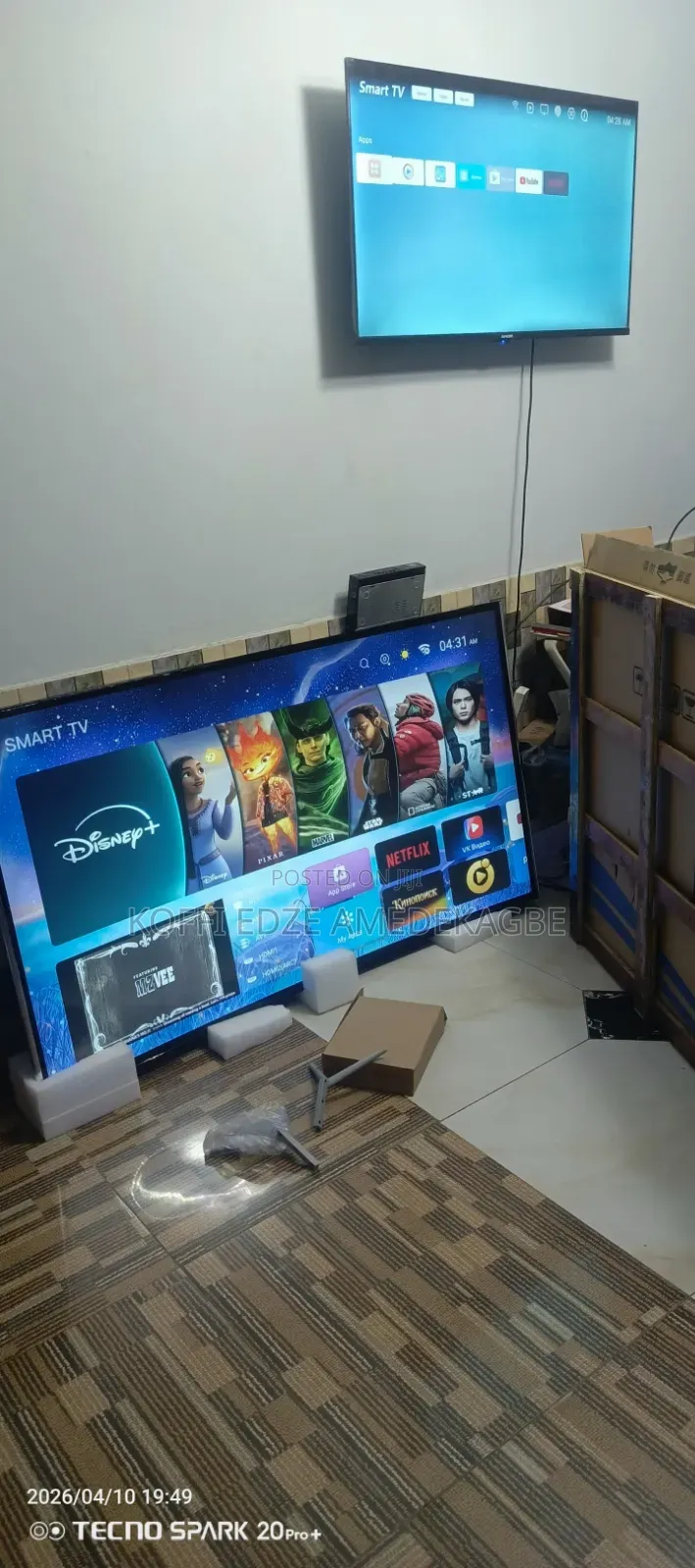 65" Smart Tv Cuvert Screen