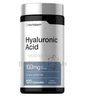 Horbäach Hyaluronic Acid Supplement | 100mg | 120 Capsules