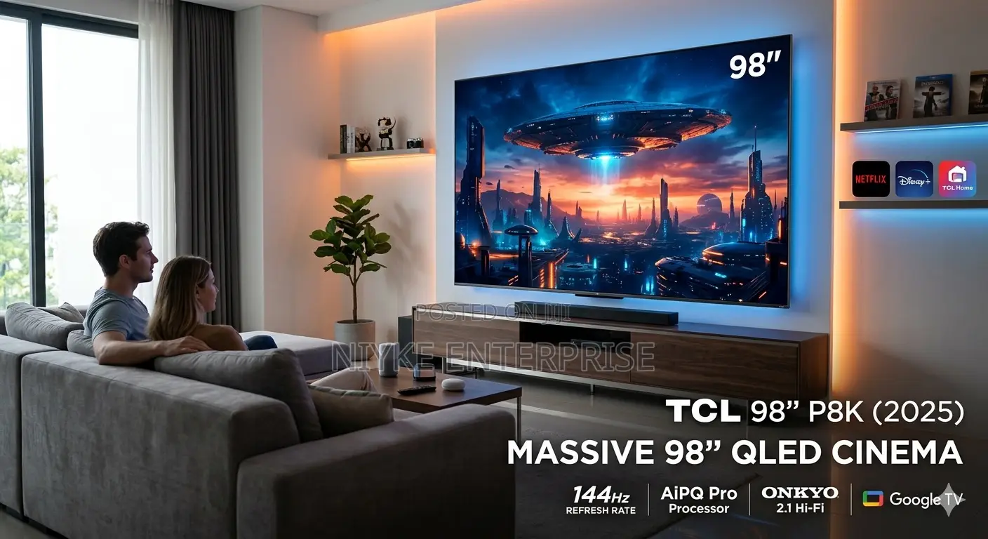 New 2025 TCL 98p8k 98" Google Tv | Massive Qled Display | Dolby Vision