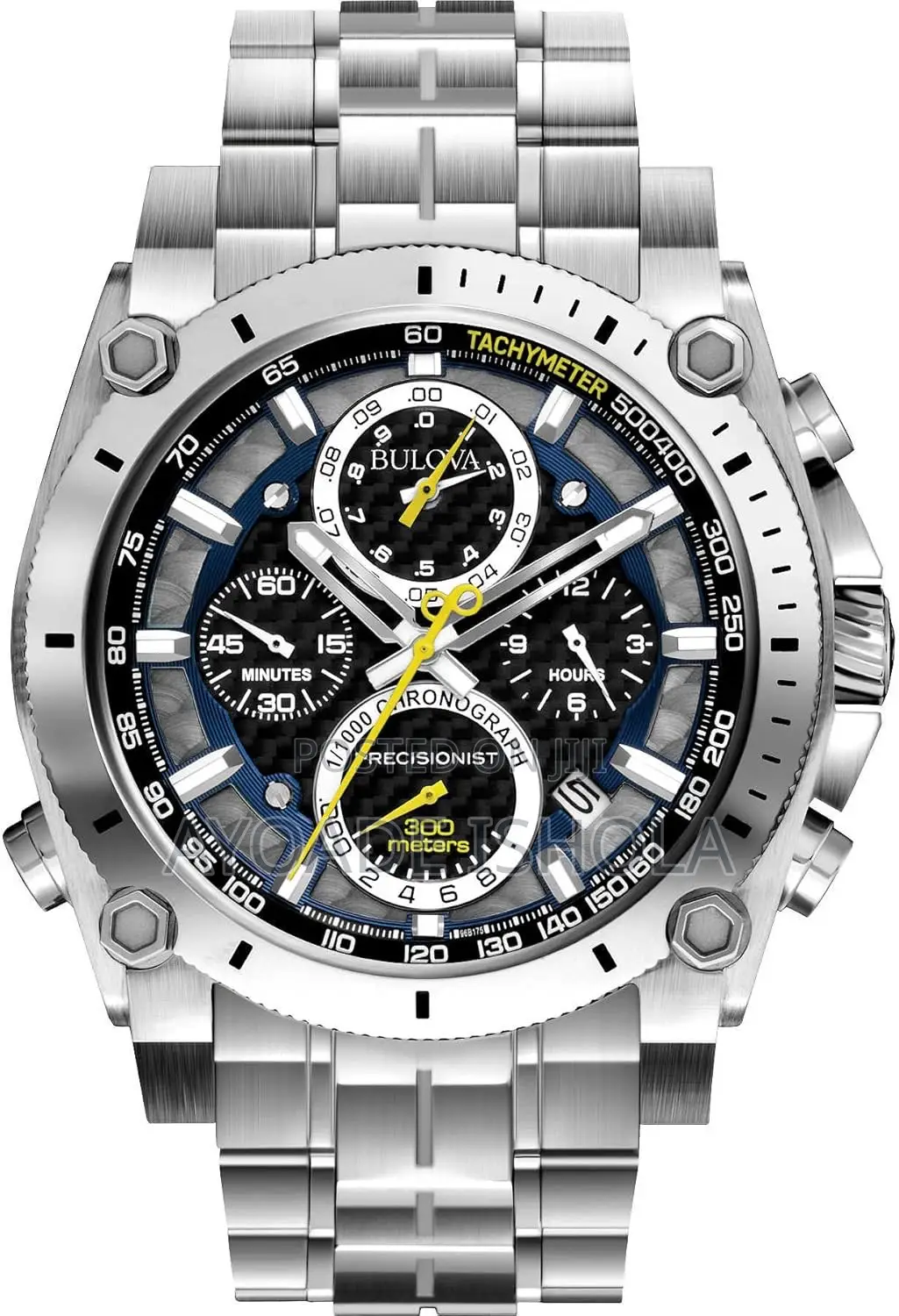 Preowned Bulova Men's Stainless Steel Precisionist Chronograph Watch