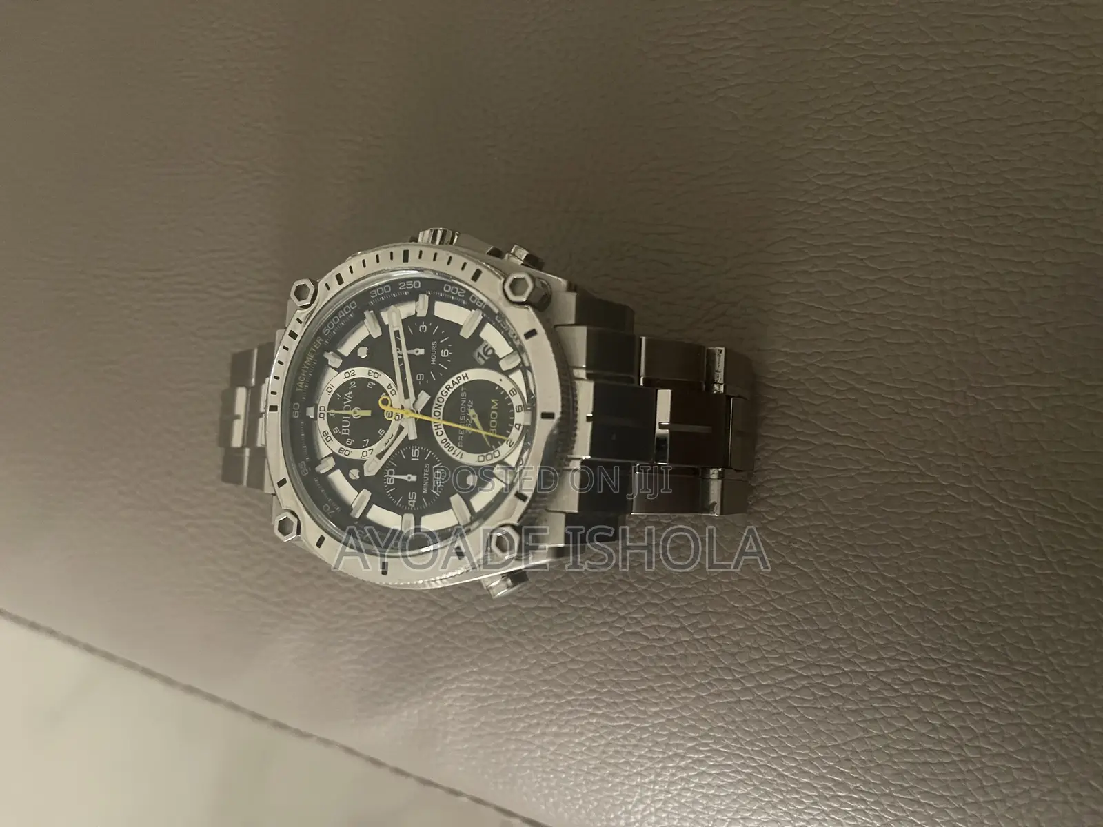 Preowned Bulova Men's Stainless Steel Precisionist Chronograph Watch