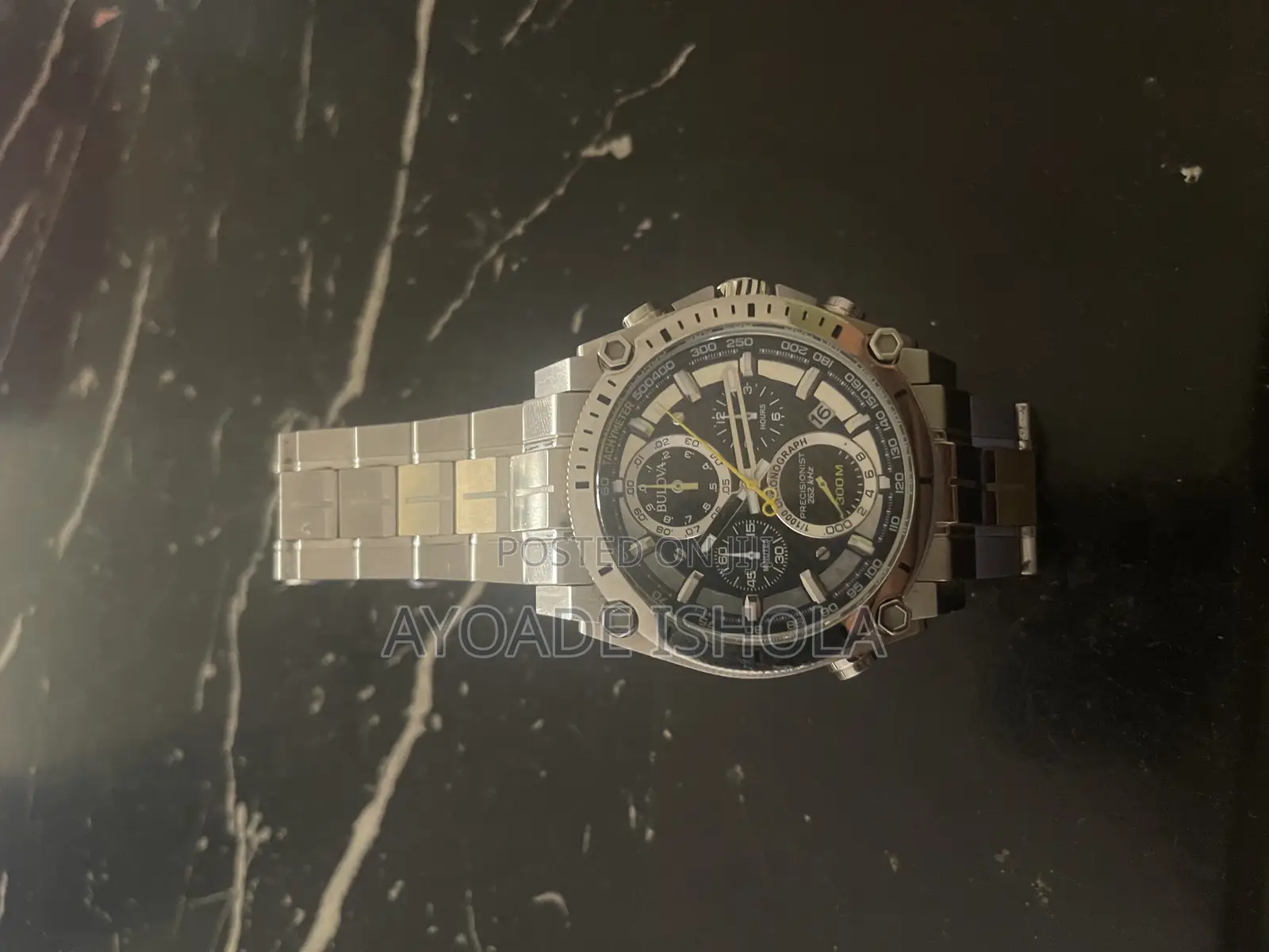 Preowned Bulova Men's Stainless Steel Precisionist Chronograph Watch