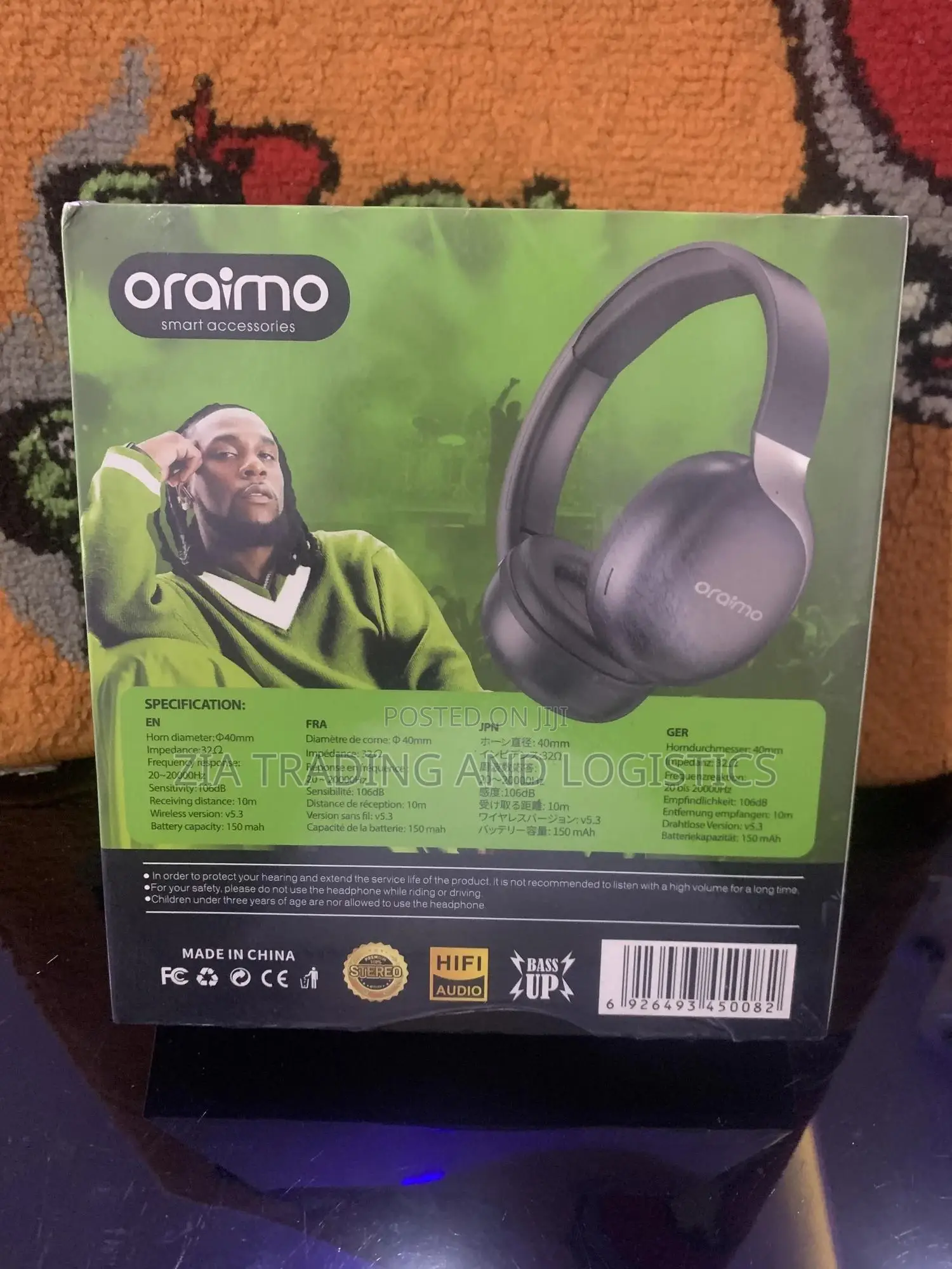 Oraimo Zb-670 Enc Over-ear Wireless Headphones