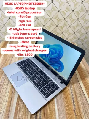 Laptop Asus 4GB Intel Core i3 SSD 128GB