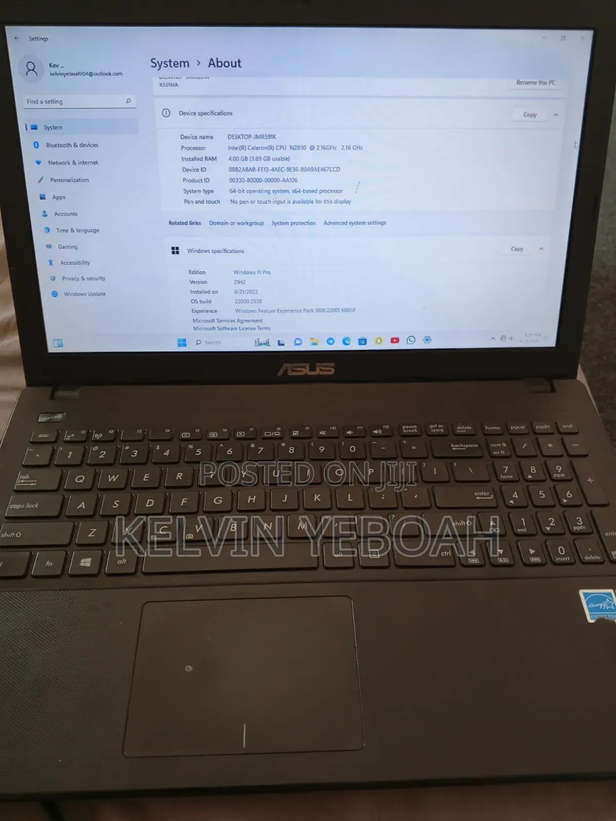 Laptop Asus X551MA 4GB Intel Celeron HDD 72GB