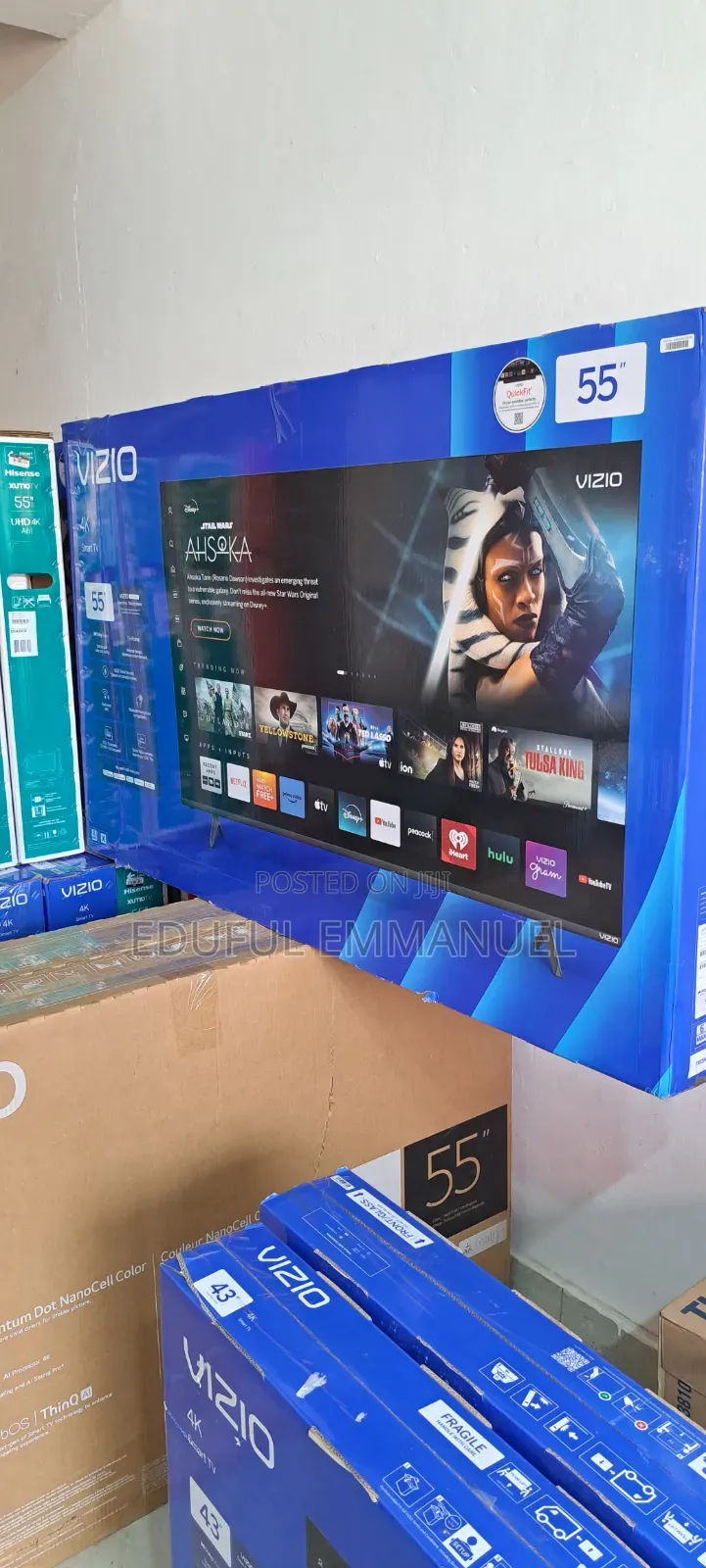 Vizio 55" Class Uhd Smart HDR Y Netflix Apple Airplay Gaming Mode