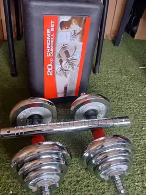 20kg Adjustable Chrome Dumbbells Set