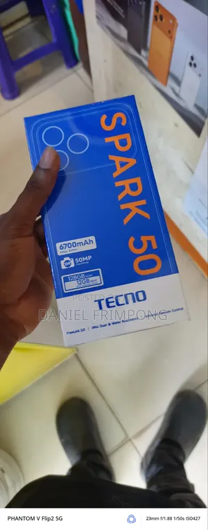 New Tecno Spark 50 128 GB Blue