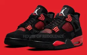 Air Jordan 4 Retro Red Thunder Crimson Sneakers