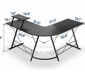 Gaming/Office/Home L-Shaped Desk