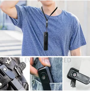 1080p Mini Video Camera Smart Voice Recording Disk Collar Clip