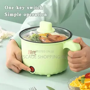 Modern Compact Electric Hot Pot Cooker - Light Green