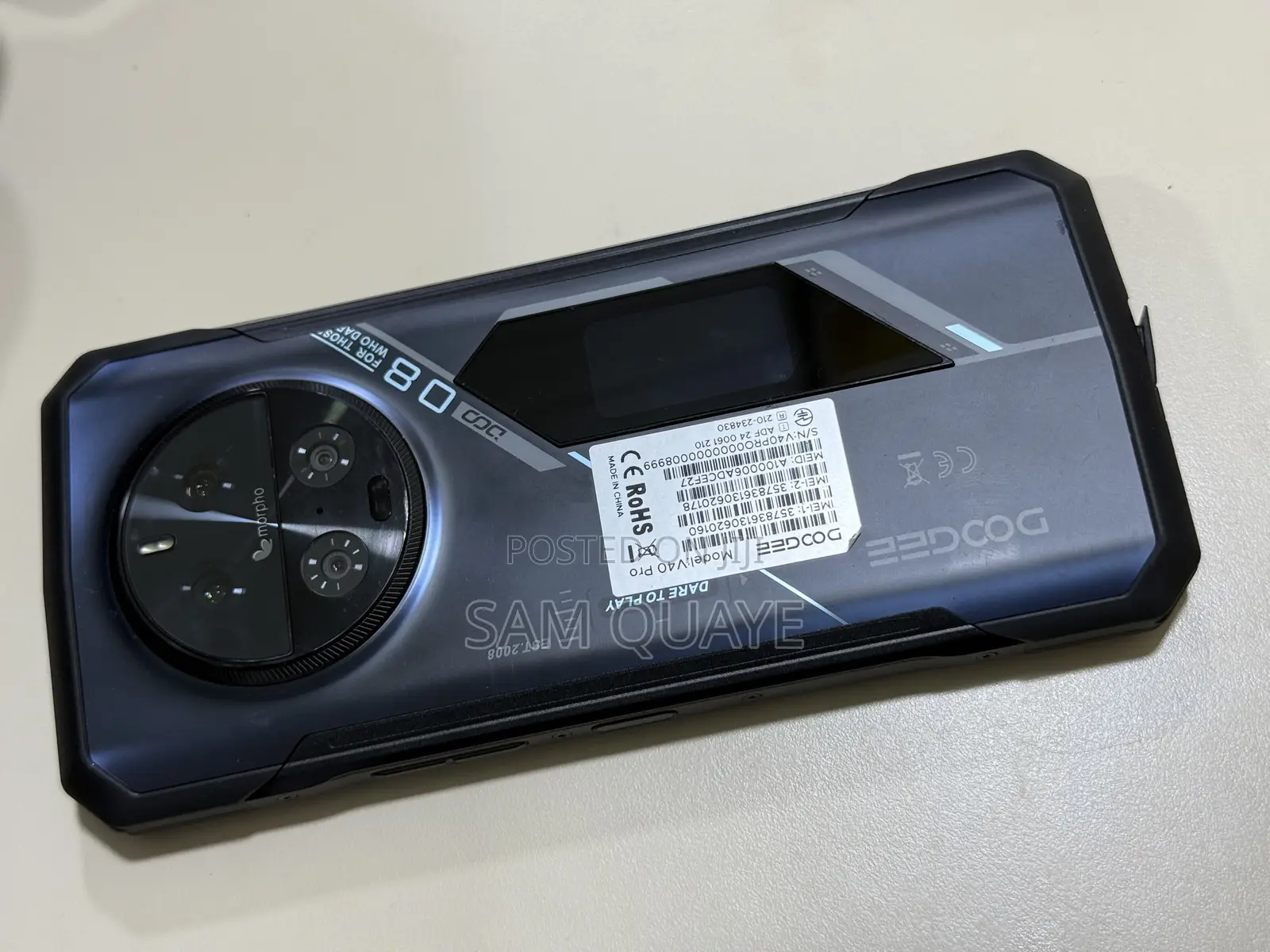 New Doogee V40 Pro 512 GB Black