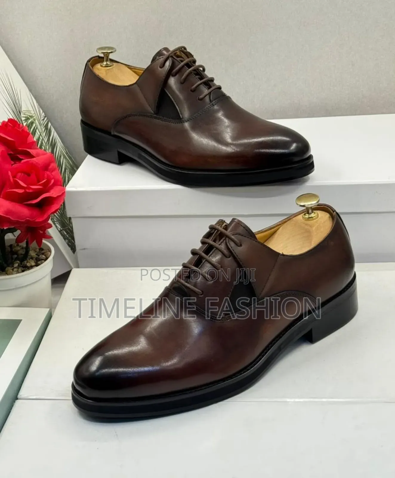 Coffee Brown Men's Formal Dressing J M Weston Shoes