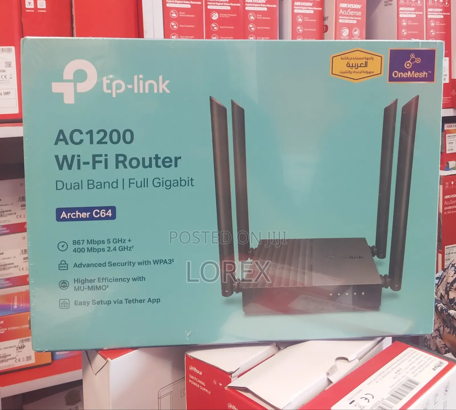 Tp-Link Wifi Router Archer C64 Ac1200 Dual-Band Gigabit (Not Sim)