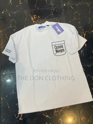 White Captain Morgan Pocket Print Tee