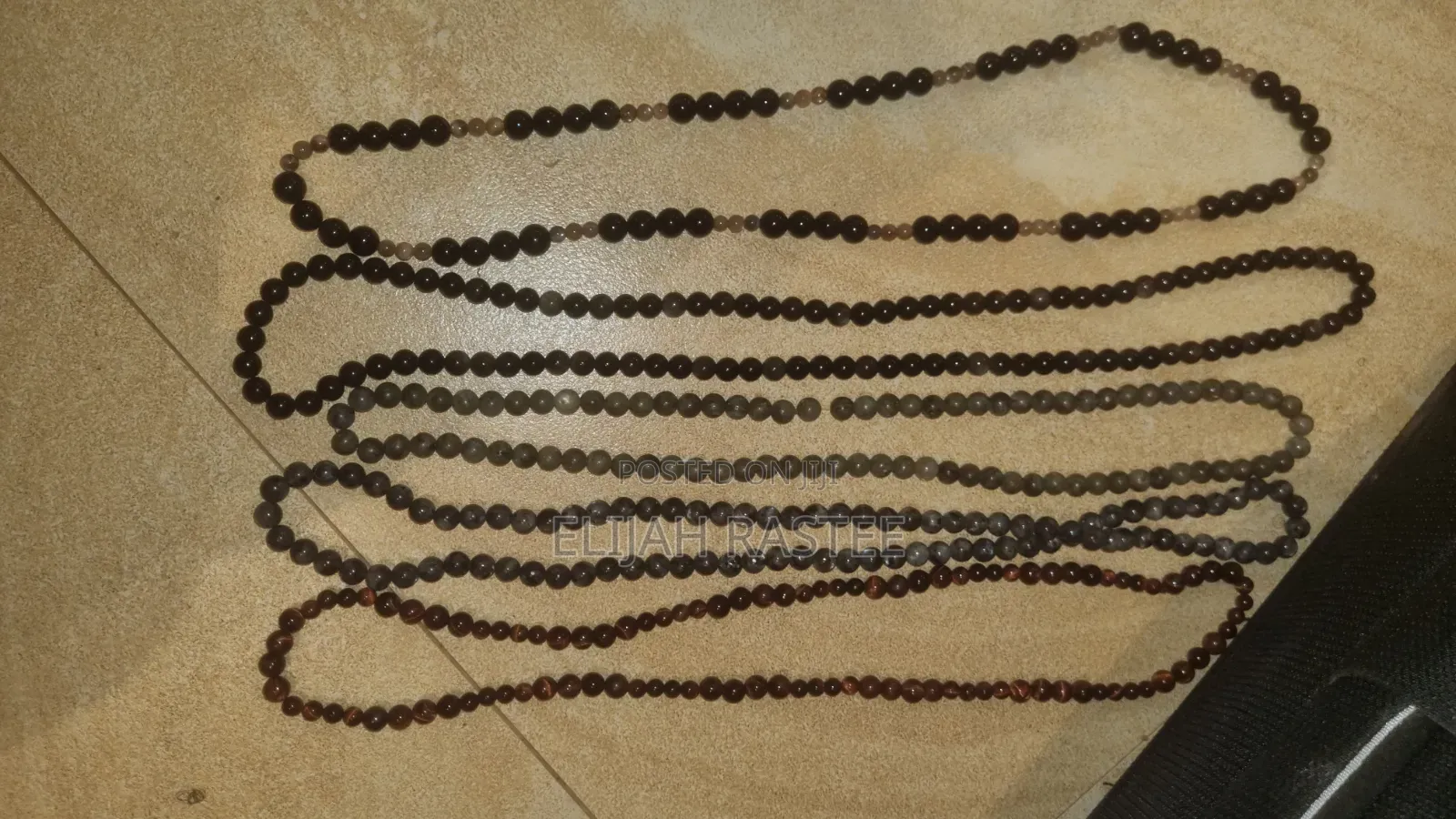 Crystal and Stone Necklaces Wrapped in Copper