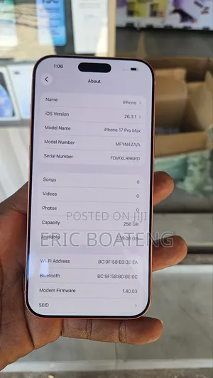 Apple iPhone 17 Pro Max 256 GB Orange