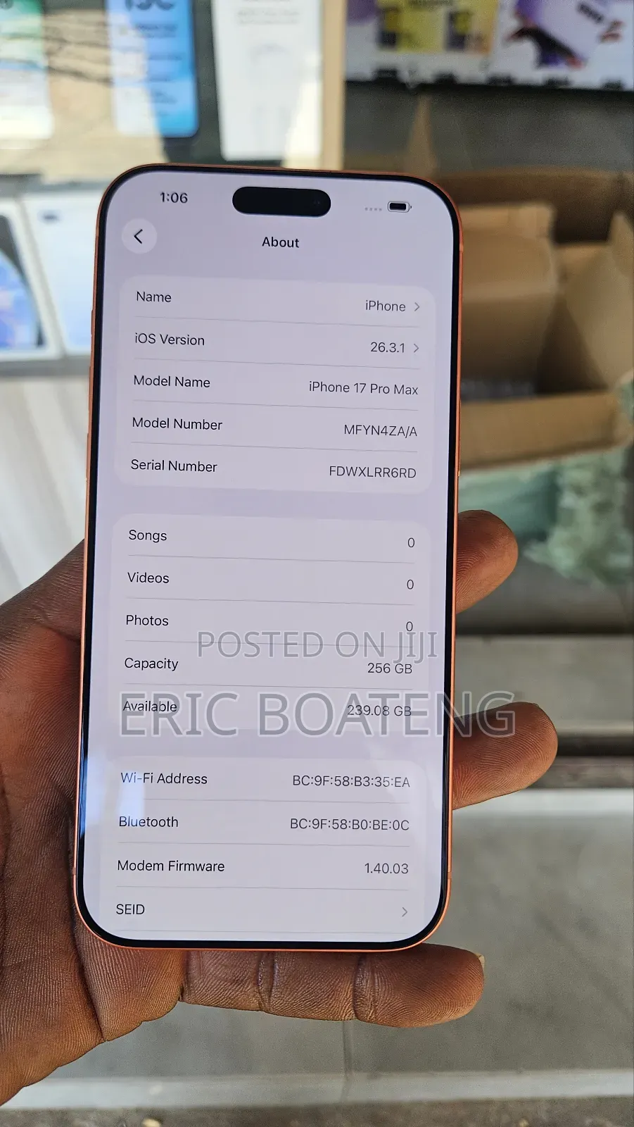 Apple iPhone 17 Pro Max 256 GB Orange